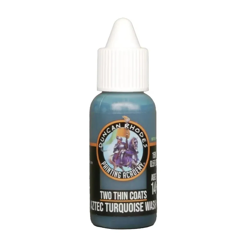 Aztec Turquoise Wash - Two Thin Coats