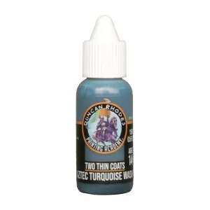 Aztec Turquoise Wash - Two Thin Coats