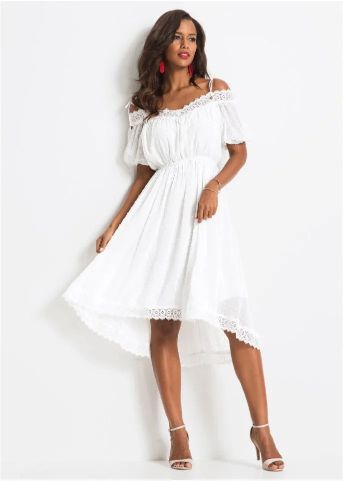 Bodyflirt Boutique off-shoulder lace dress, white