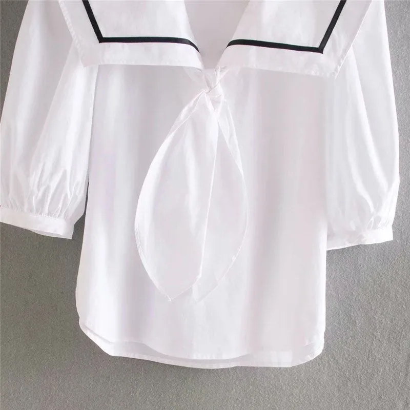 BOW TIED BLOUSE