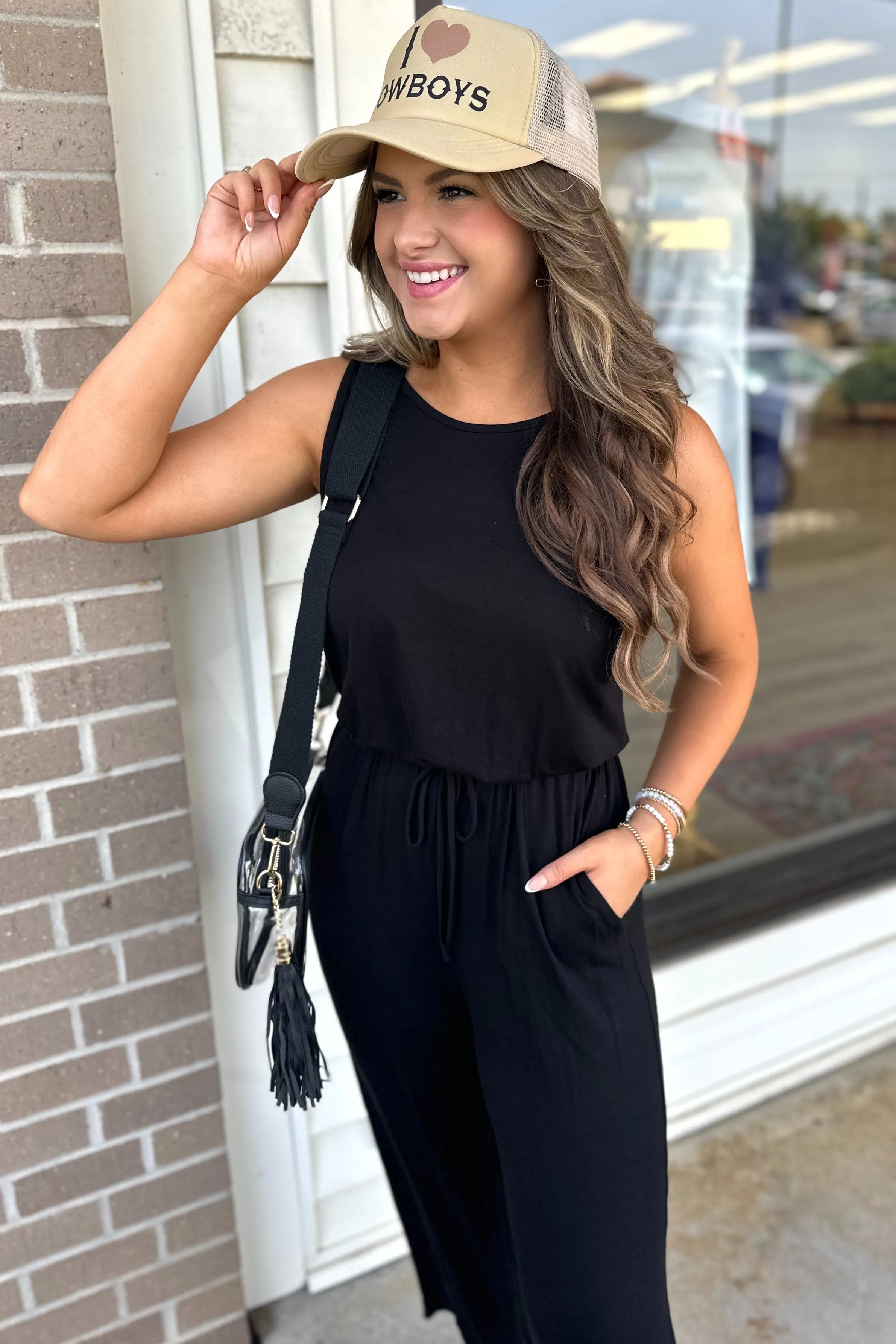 DYLAN Knit Jumpsuit (Black)