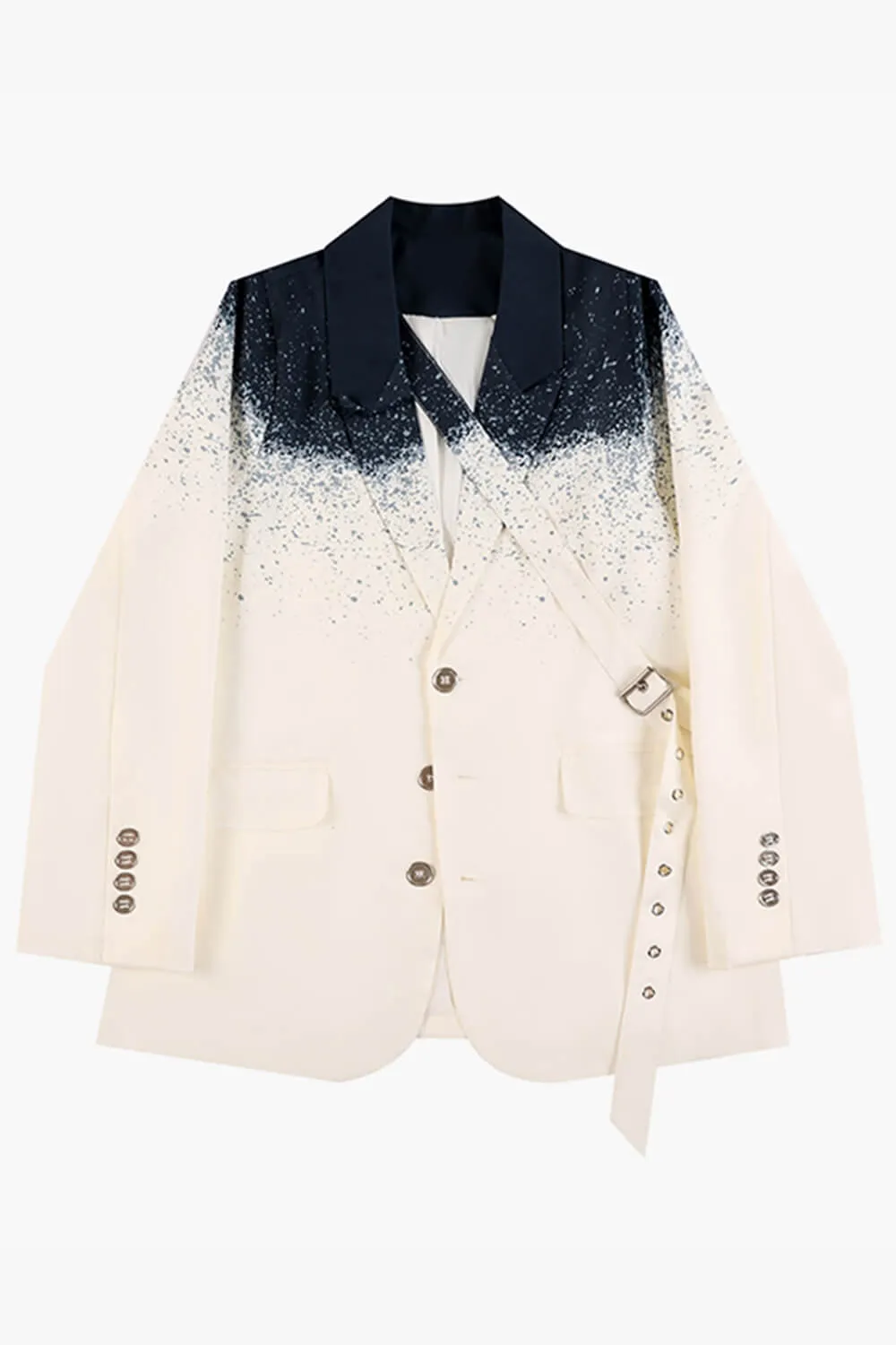 Enter the Void Beige Cream Aesthetic Jacket