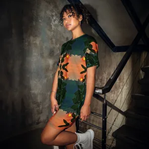 Jungle Sunset T-shirt Dress