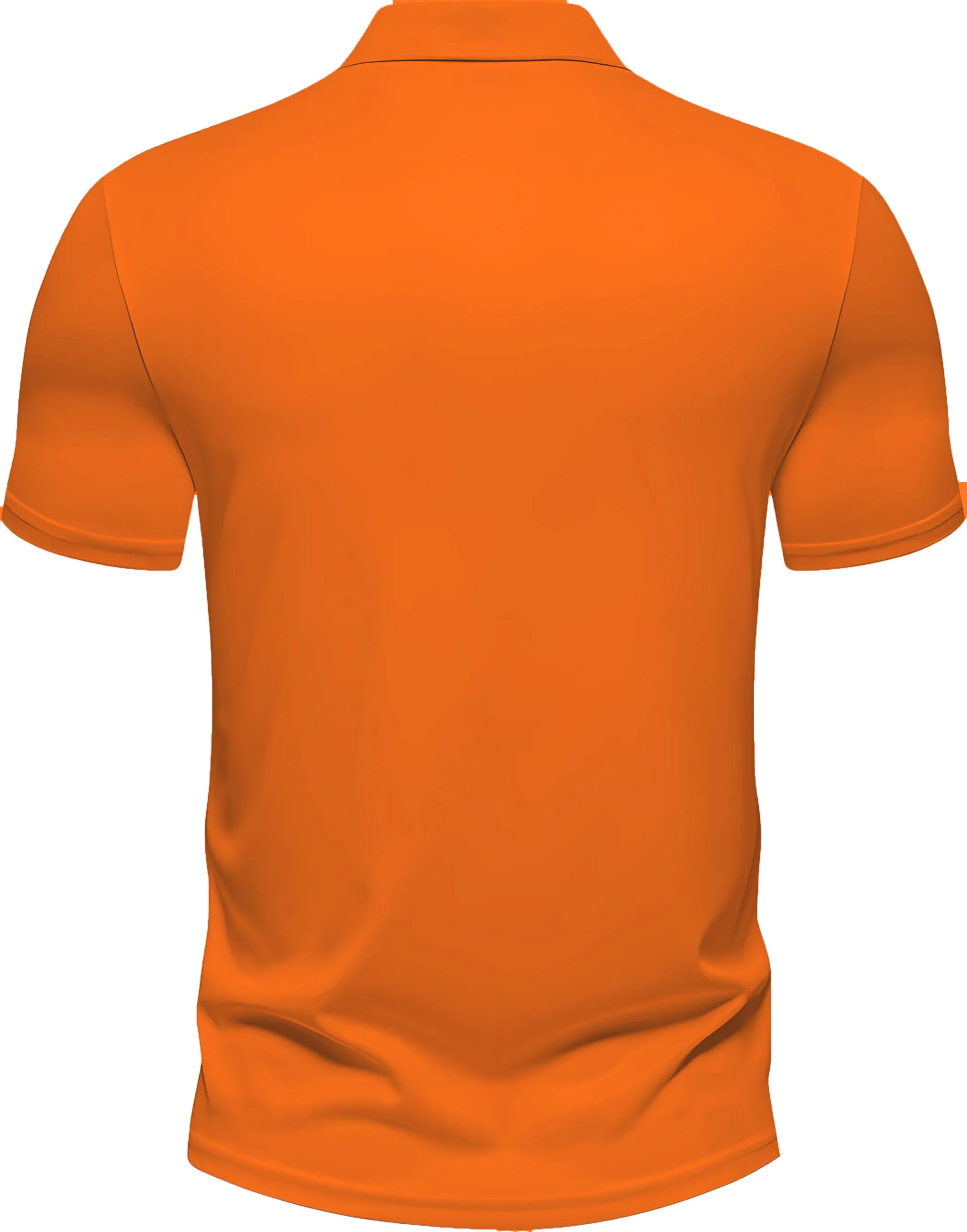 Men's Regular Fit Polo Neck Half Sleeve Solid Uniform T-Shirt | Polo T-Shirt for Men (Dark Orange)