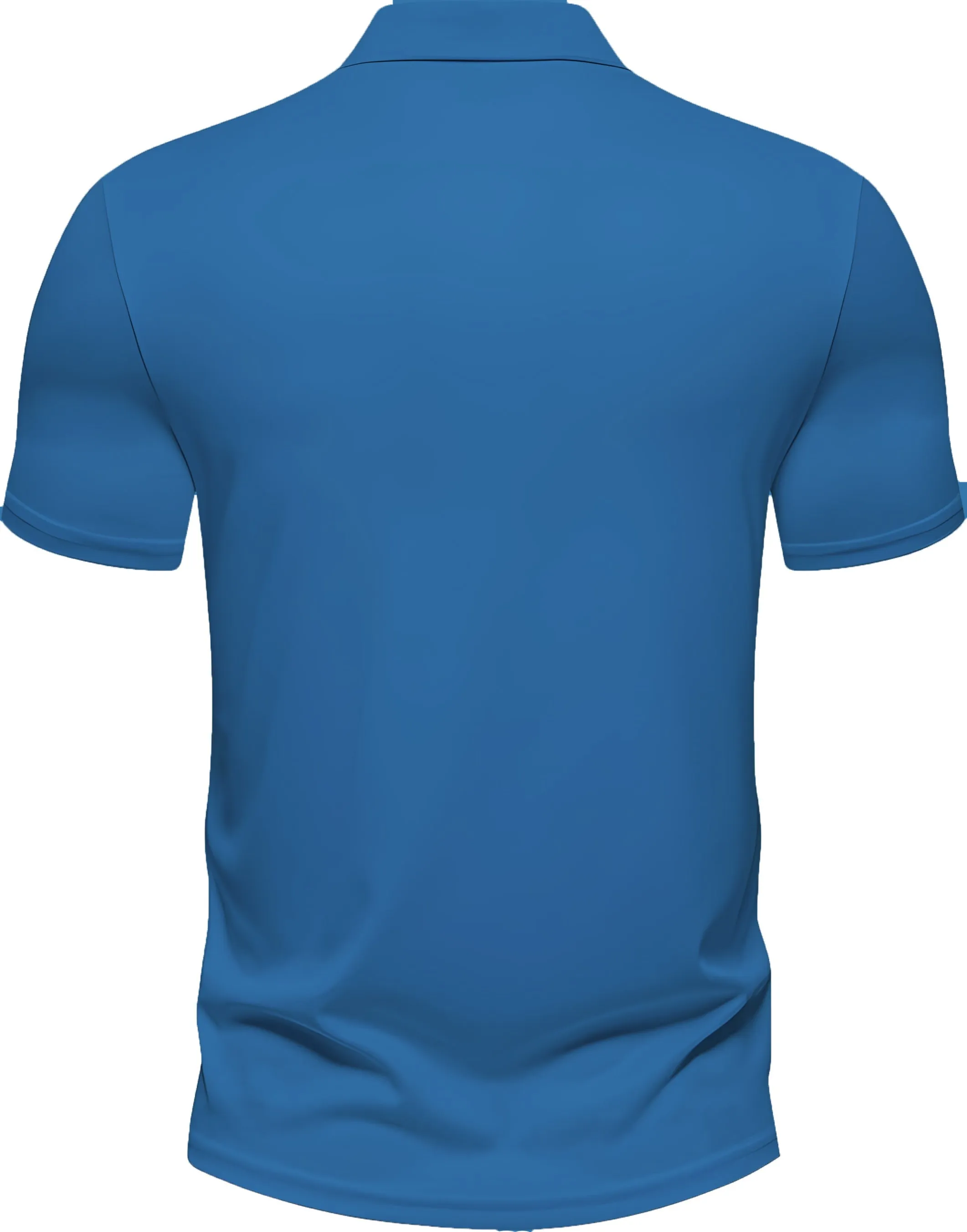 Men's Regular Fit Polo Neck Half Sleeve Solid Uniform T-Shirt | Polo T-Shirt for Men (Dark Sky Blue)