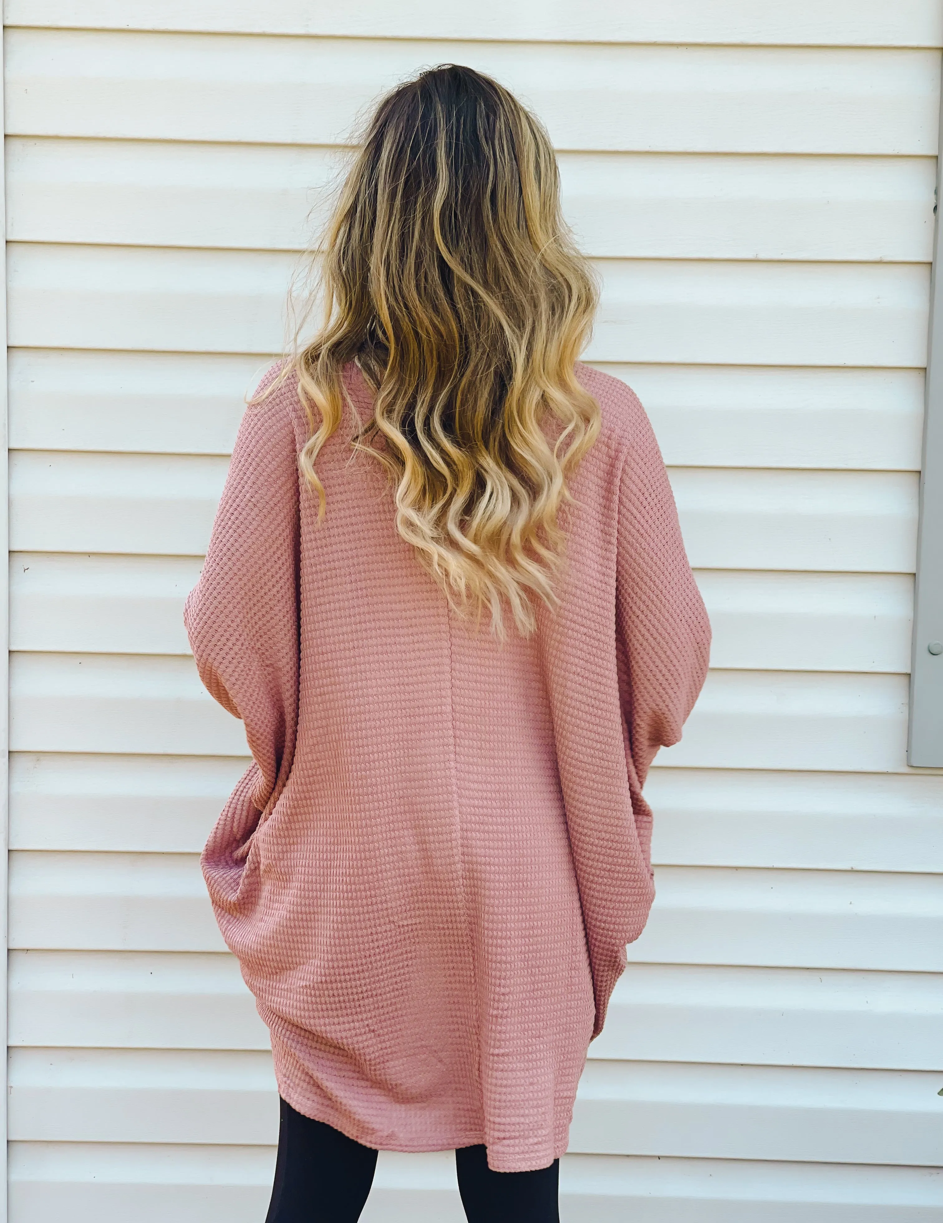 Orchard Stroll Waffle Knit Cardigan