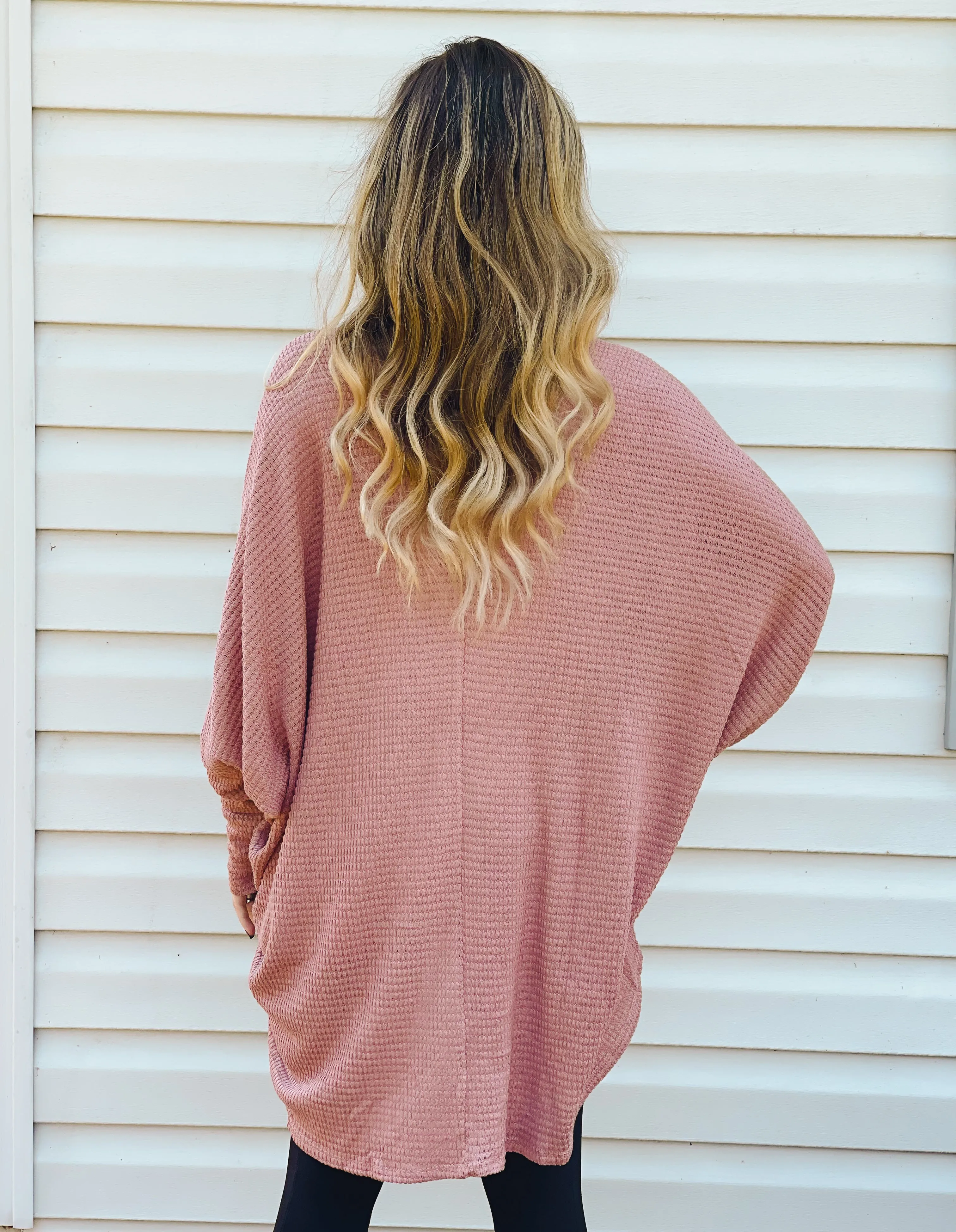Orchard Stroll Waffle Knit Cardigan