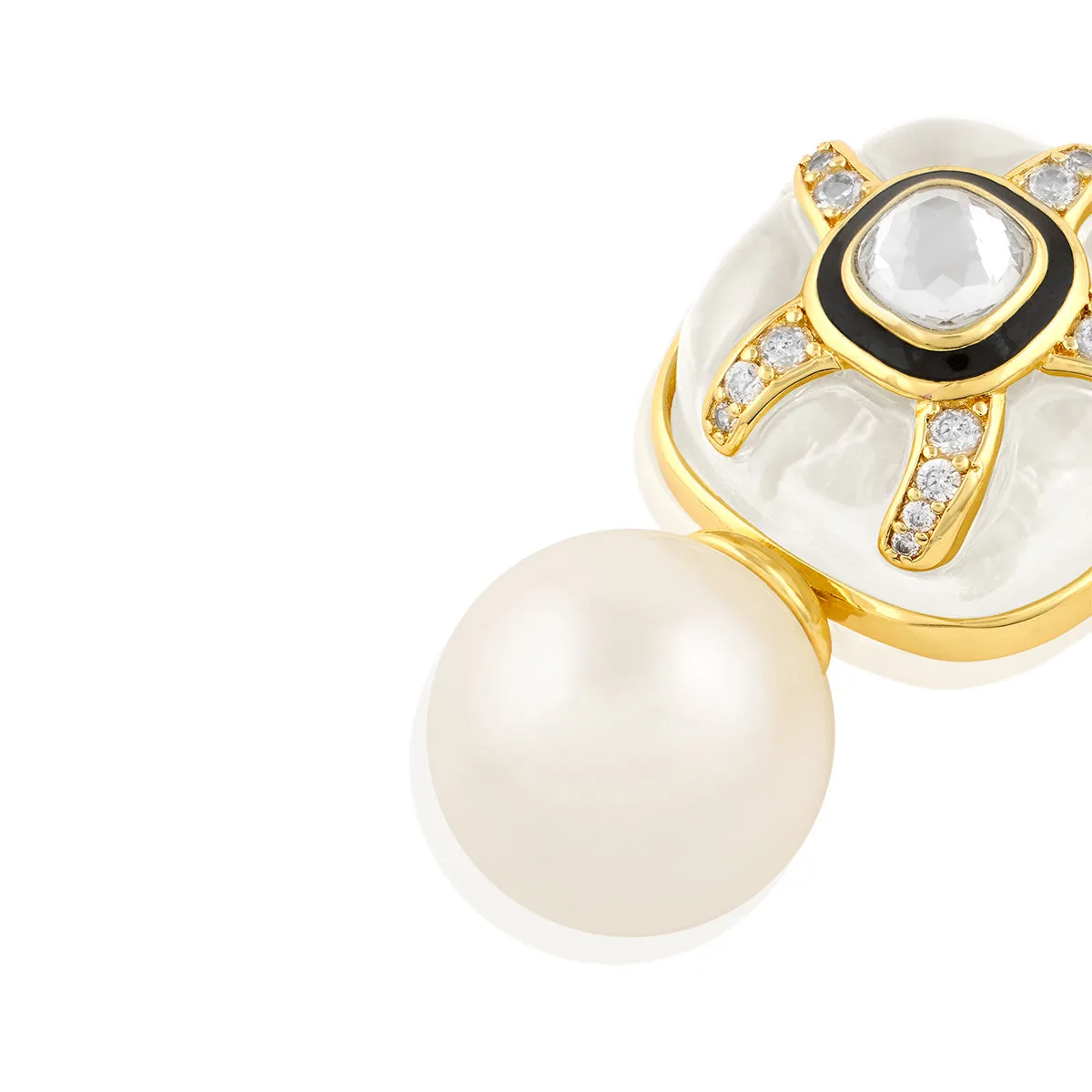 Pearl Diver Stud Earrings
