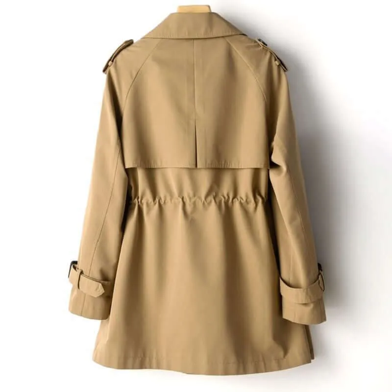 Women's Long Lapel Trench Coat: Stylish & Sophisticated Outerwear